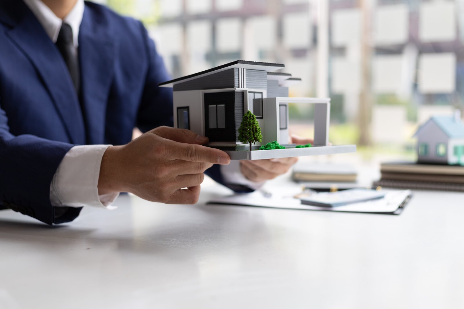 Real estate, Residential protection and home insurance concept.